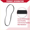 Black durable epdm serpentine belt with ribbed texture and good flexibility for toyota t100 1995-1998