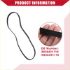 Black rubber serpentine belt with smooth slightly textured surface and rounded edges for toyota t100 1995-1998