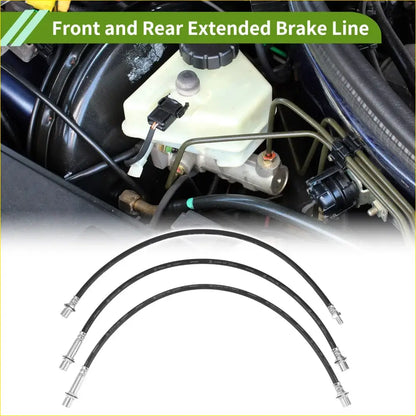 3 x Extended Brake Line Hoses for Toyota Hilux LN106 LN46 LN60 LN65 - Brakes