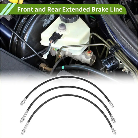 3 x Extended Brake Line Hoses for Toyota Hilux LN106 LN46 LN60 LN65 - Brakes