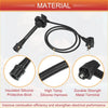Black insulated silicone spark plug wire with metal terminal and high-temp harness for toyota tundra 2000-2004
