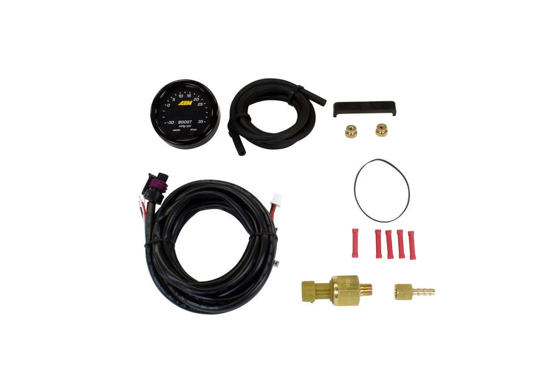 AEM 30-0306 X-Series Boost Pressure Gauge -30inHg~35psi /