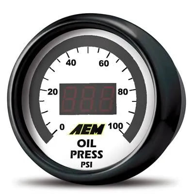 AEM 30-4401 Oil/Fuel Pressure Gauge - 0 - 100psi