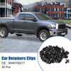 Black plastic car retainer clips made for radiator cover attachment on Toyota 4Runner 2003 to 2023 models