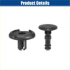 Black plastic car radiator cover retainer clips with circular head and cylindrical stem for toyota 4runner 2003-2023