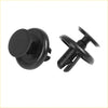 Black plastic car interior trim fasteners with circular head and pronged base 30 pack fits toyota 4wd ute offroad