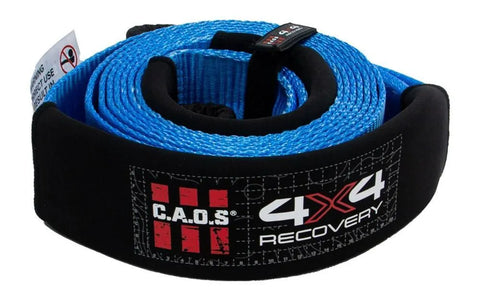 CAOS Gear 10T Tree Saver / Winch Extension / Equalizer Strap - 75mm x 5m - Blue