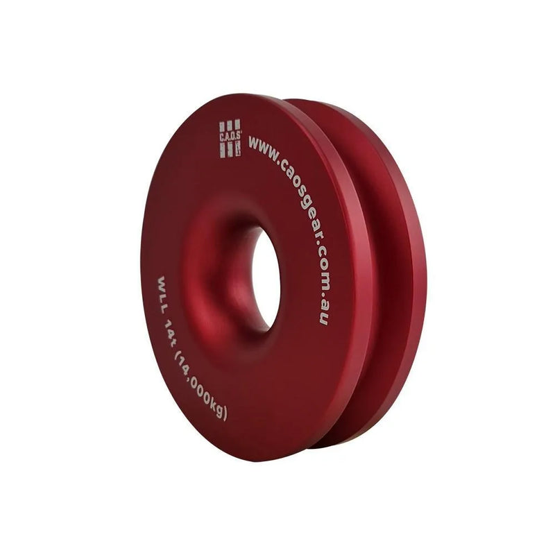 CAOS Gear 6" Aluminium Winch Ring - Red