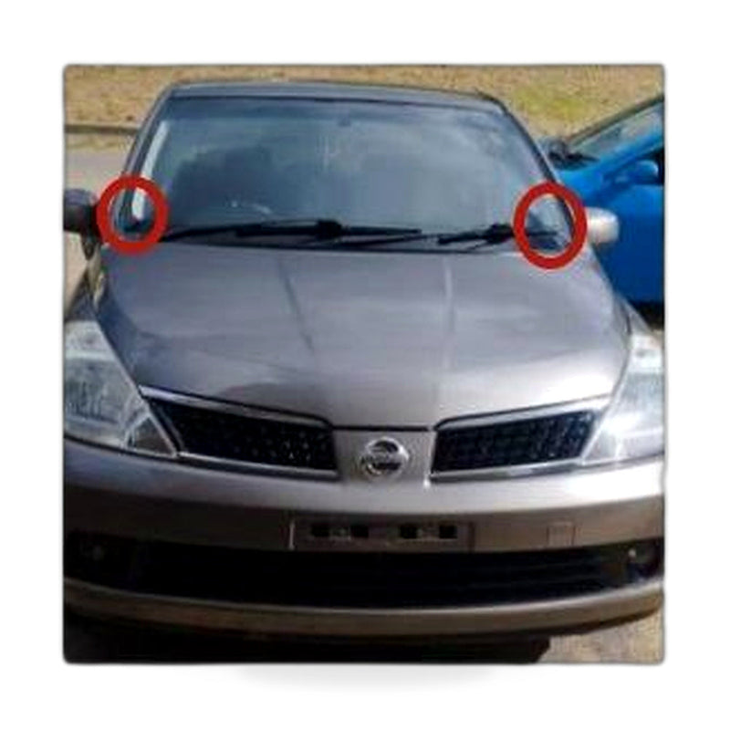 RHD Windshield Wiper Deflector to suit Nissan Tiida Venucia D50 R50 Versa — image 1