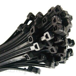 Baxters Nylon Cable Ties Black 200mm x 4.6mm Heavy Duty