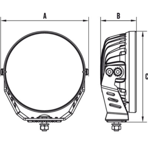 RoadVision 7" LED Driving Light Stealth SLK7