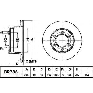 Bendix Brake Rotor - BR786-ULT4WD