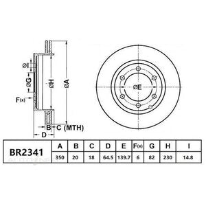 Bendix Brake Rotor - BR2341-ULT4WD