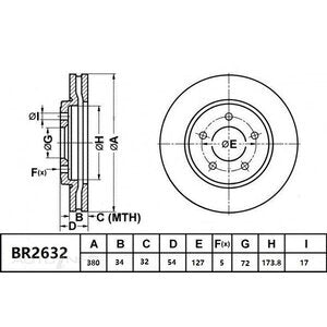 Bendix Brake Rotor - BR2632-ULT4WD