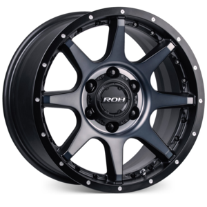 ROH 18X9 30 6/114.3 Trophy Black Graphite Tint -