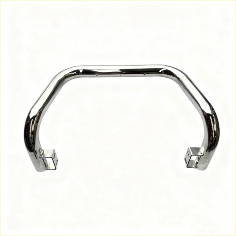 Chrome finished u shaped handlebar guard with squared end caps made of 304 stainless steel for holden colorado 2012-2020