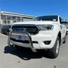White ford ranger pickup truck with 304 stainless steel chrome nudge bar for px1 2 3 2012-2021 everest