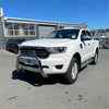 White ford ranger pickup with chrome 304 stainless steel nudge bar ranger px1 2 3 2012 2021 everest model