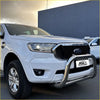 White ford ranger with 304 stainless steel chrome nudge bar bull bar for ranger px1 2 3 2012-2021 and everest