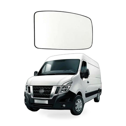 Mirror Glass to suit Nissan NV400 Renault Master Opel Movano Left Heated — image 1