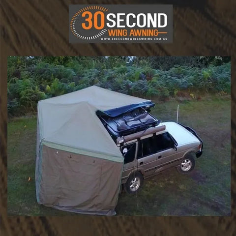 30 Second Awning 30 Second Wing Awning - Full Wall Kit