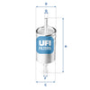 UFI Filters Fuel Filter 31.941.00