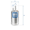 UFI Filters Fuel Filter 31.951.00