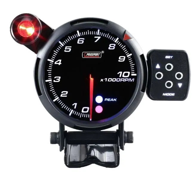 ProSport 80mm Electrical Tachometer - White/Blue/Amber