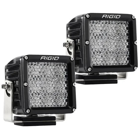Rigid Industries D-XL Pro Flood Diffused Lights - Black - Pair