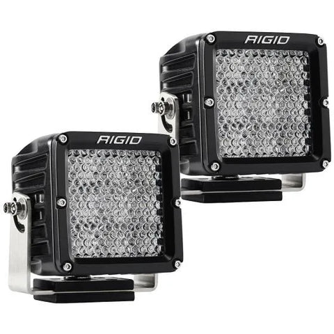 Rigid Industries D-XL Pro Flood Diffused Lights - Black - Pair
