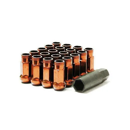 KICS Muteki SR48 Open Ended Lug Nuts - Orange - 12 x 1.5