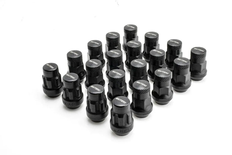 KICS Muteki SR35 Lug Nuts Closed End - Black - 12 x 1.25