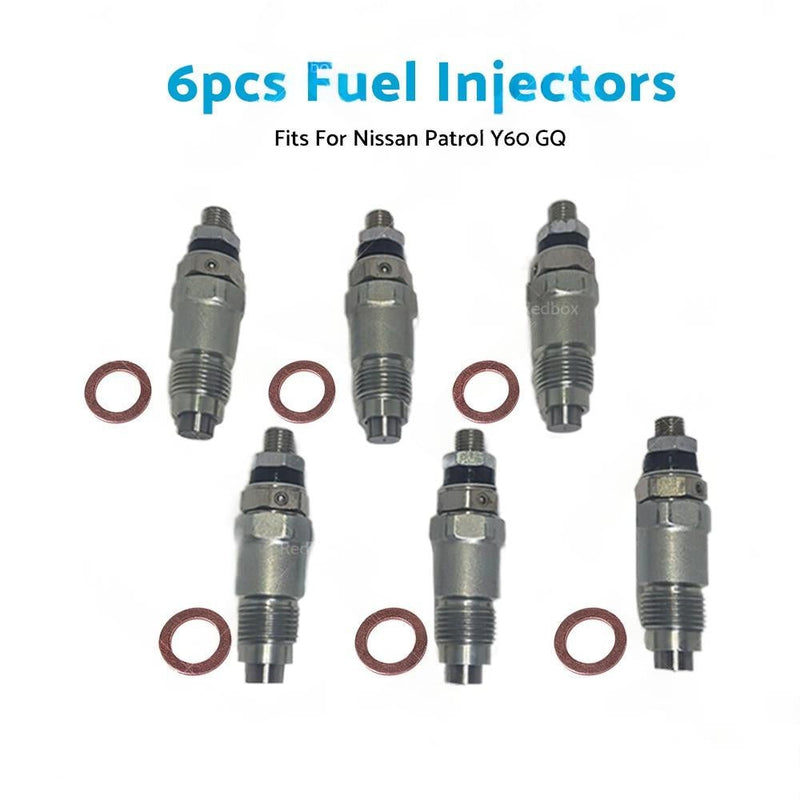 6x Diesel Fuel Injectors to suit Nissan Patrol GQ RD28T 2.8L — image 1