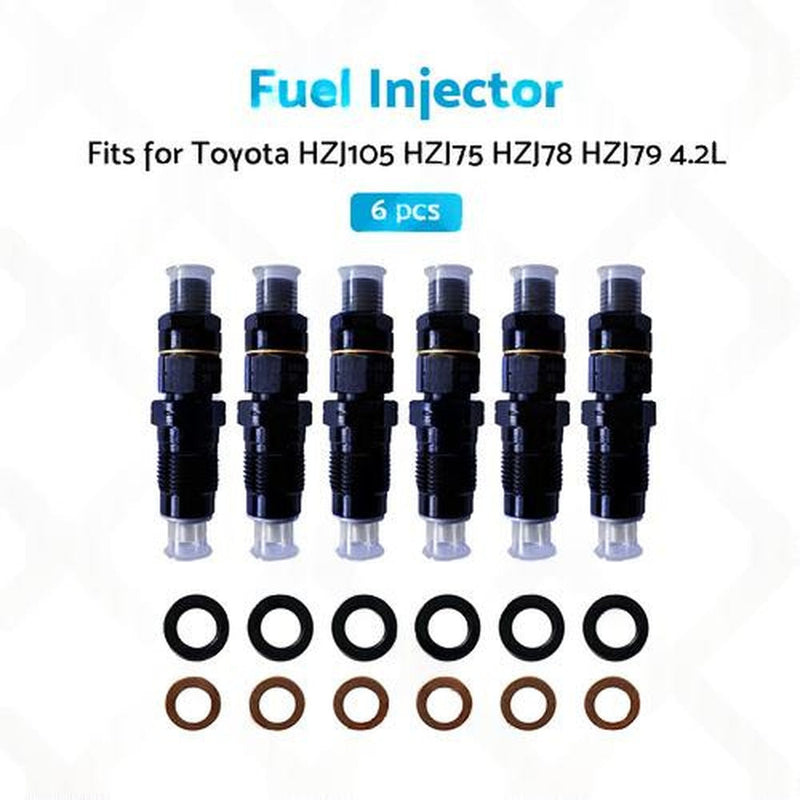 6x Diesel Fuel Injectors to suit Toyota Celica 2.0L — image 1