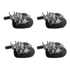 4x Chrome Power Operated Recessed Folding Whale Tail T-Lock Handle to suit — image 4