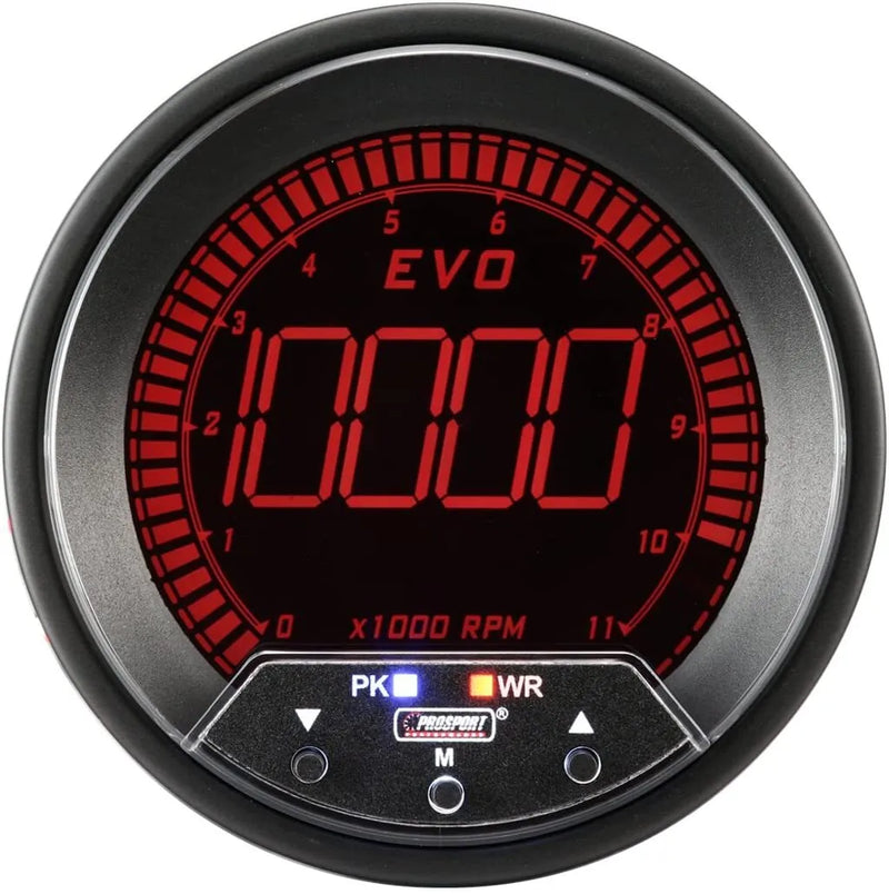 ProSport 85mm Electrical 'Evo' Tachometer - Multi-Colour
