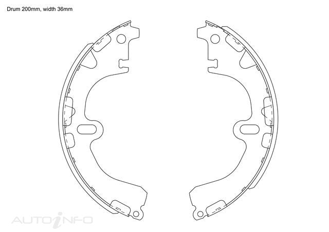 BNT Brake Shoes Rear Toyota Corolla AE EE - K2311