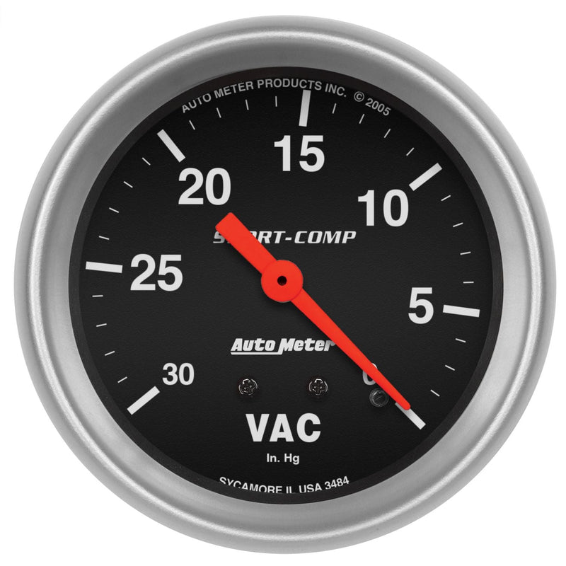 AutoMeter Sport-Comp 2-5/8in Vacuum AU3484