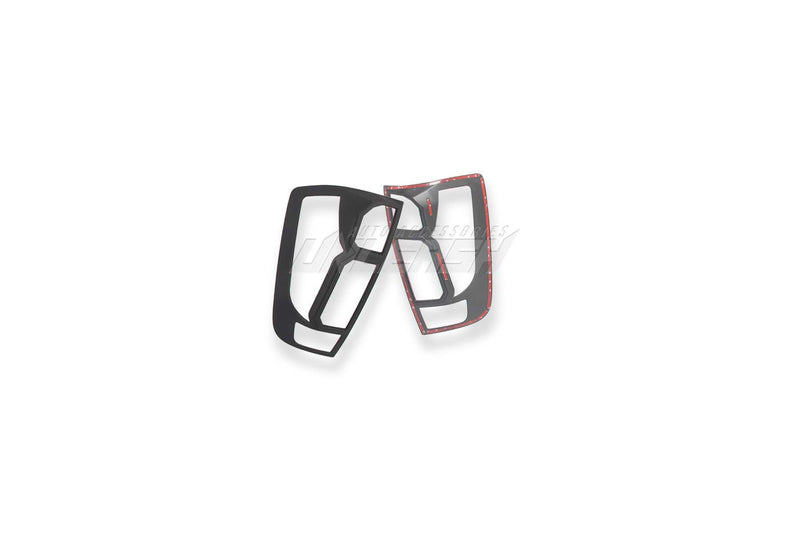 Black Taillight Covers/Surrounds for Nissan Navara NP300 2015-2020/SL 2021-2025