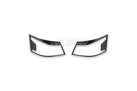 Black Headlight Cover/Surrounds for Nissan Caravan NV350 2018-Current