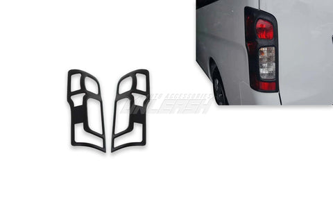Black Taillight Covers/Surrounds for Nissan Caravan NV350 2012-2017