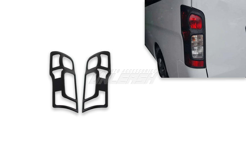 Black Taillight Covers/Surrounds for Nissan Caravan NV350 2012-2017