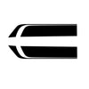 2x Black Racing Hood Stripe Decals (Pair) to suit Universal Cars — image 1
