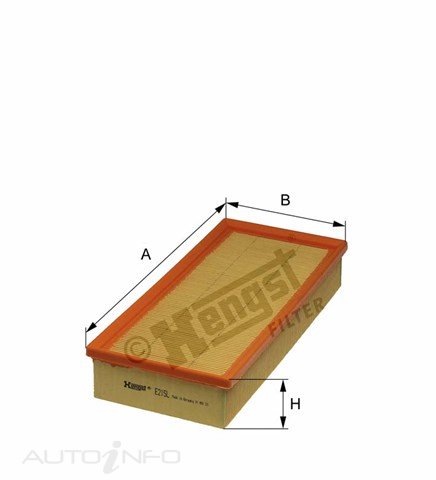 Hengst Air Filter CA5351 Bmw E34 3.5 3 - E215L