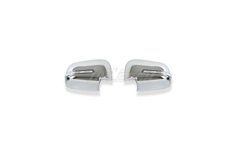 Chrome Mirror Cover with LED Lights for Mitsubishi Triton MQ 2015-2018