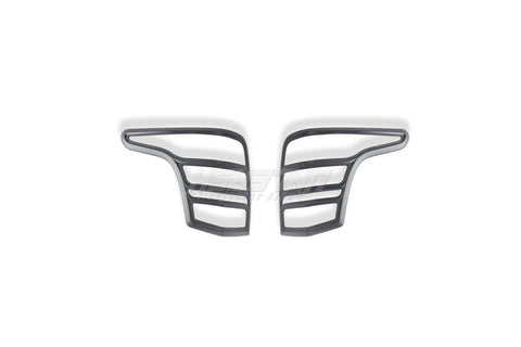Black Taillight Covers/Surrounds for Mitsubishi Triton MQ 2015-2018