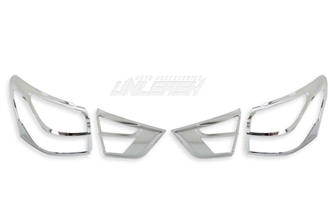 Chrome Taillight Covers/Surrounds for Isuzu MU-X 2012-2016
