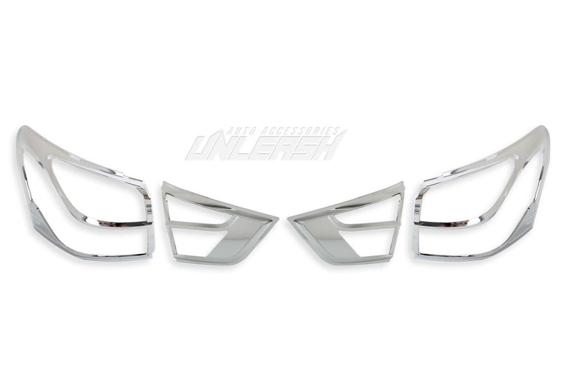 Chrome Taillight Covers/Surrounds for Isuzu MU-X 2012-2016