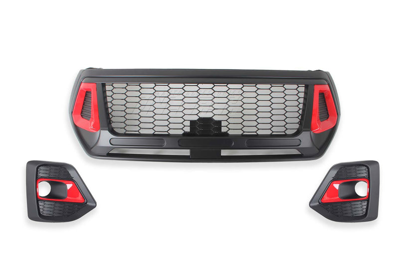 Grille with Fog Light Covers for Toyota Hilux 2018-2020