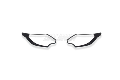 Black Headlight Cover/Surrounds for Mitsubishi Triton MQ 2015-2018